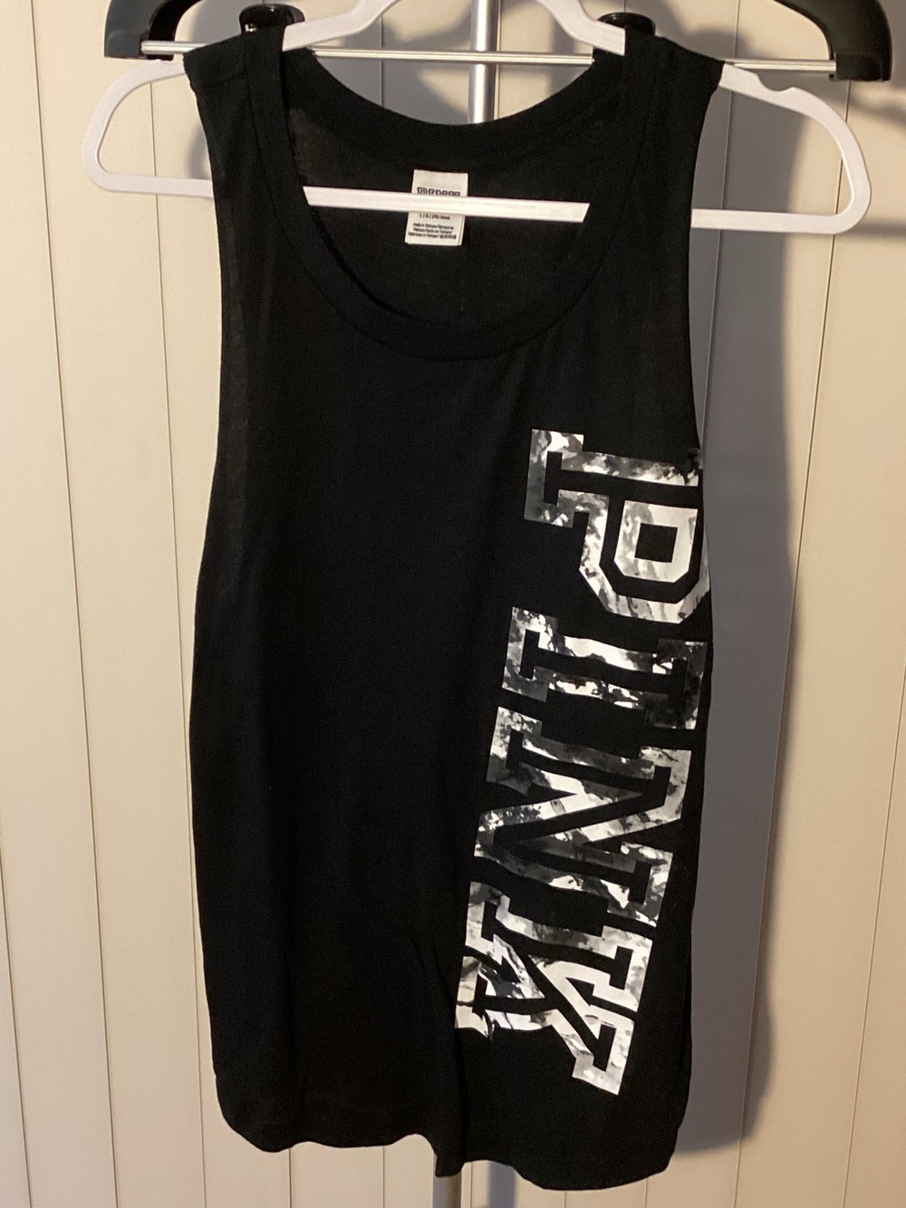 Victoria's Secret PINK Black Sleeveless Tank - NWOT!